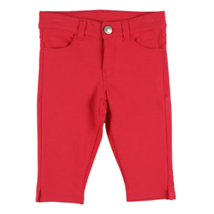 Pantaloni Da Bambina In Felpa Rossi