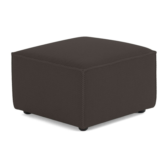 Arty - pouf d'appoint - en tissu mailles 3D - Gris foncé