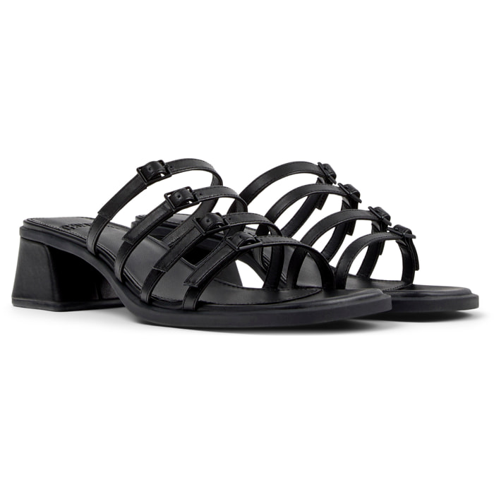 Sandalias - CAMPER Kora Sandal - Negro - Cuero liso