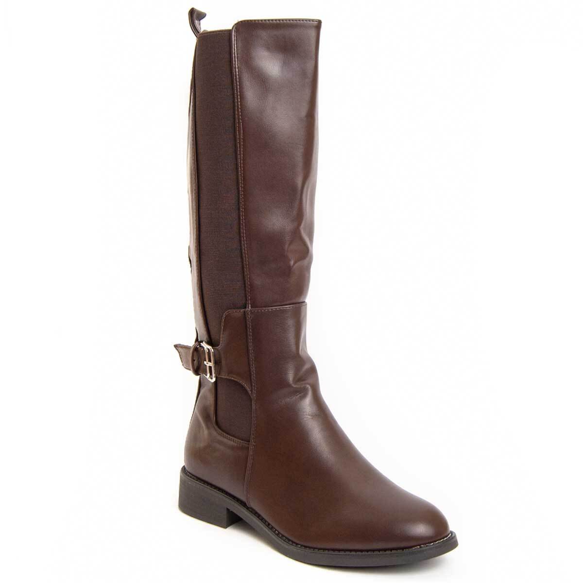 Bota De Tacón - Marron - Altura: 4 Cm