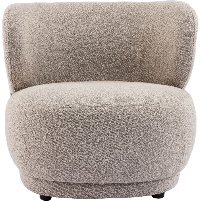 Fauteuil en tissu bouclette - ESTER