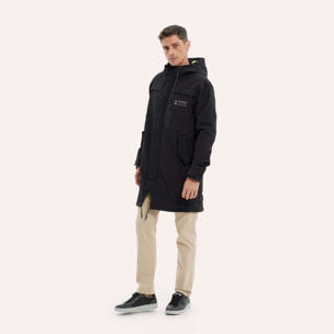 Parka MUNICH rain lifestyle de poliéster negro