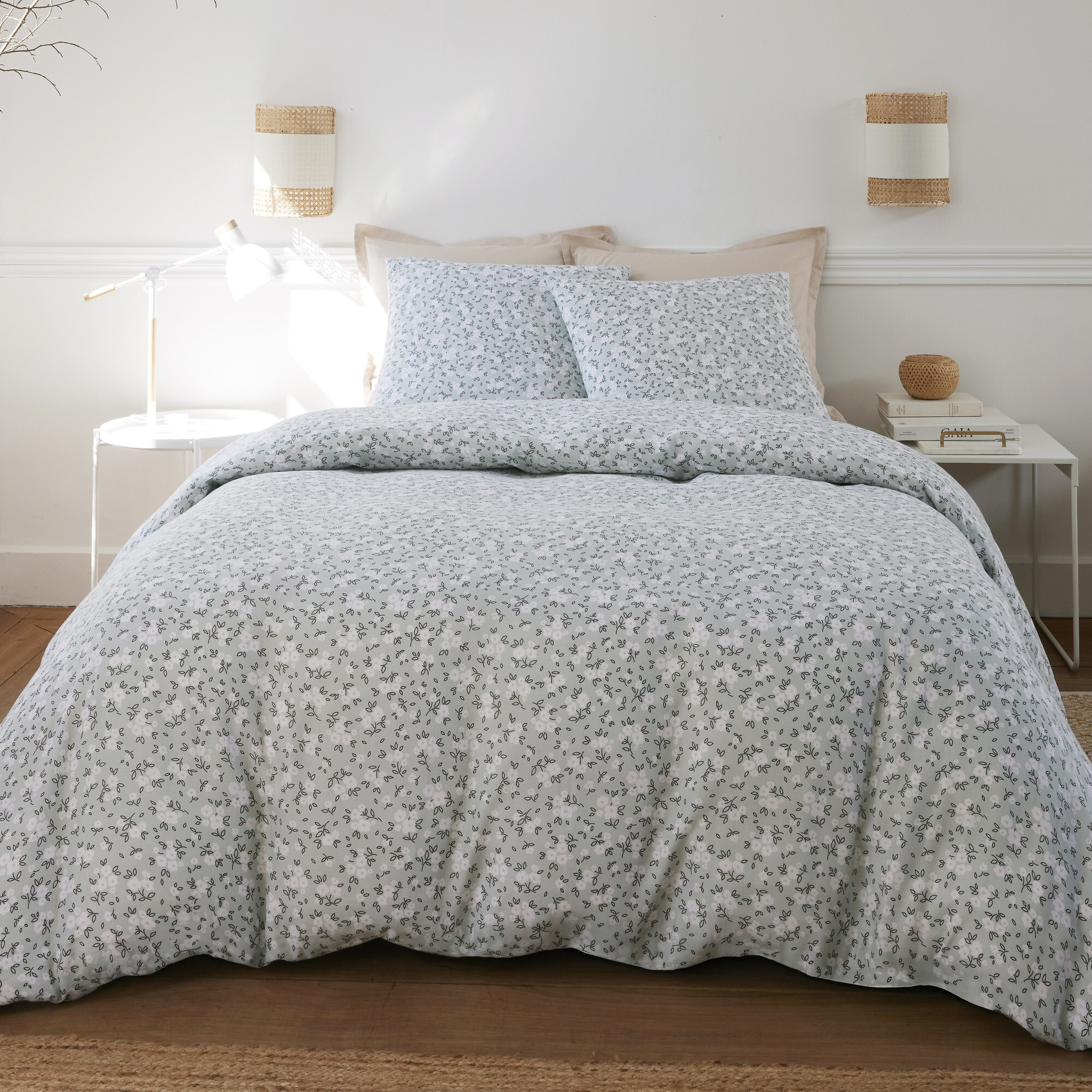 Parure housse de couette coton multicolore