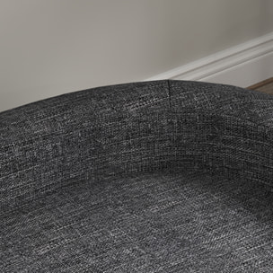 Canapé chien lit pour chien design scandinave coussin déhoussable dim 98L x 67l x 25H cm pieds bois tissu polyester anthracite