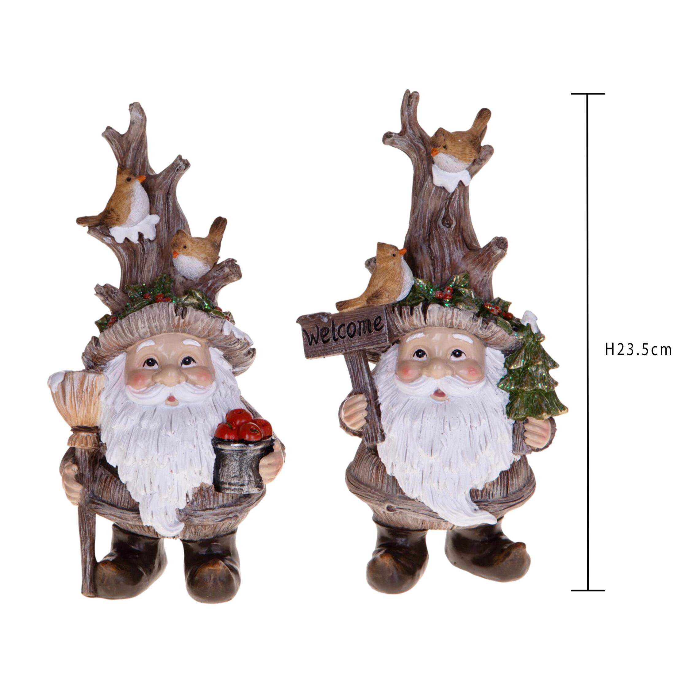 Gnomi con albero natale - Pezzi 1 - MARRONE - Bianchi Dino SpA
