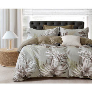 Parure housse de couette 100% percale de coton - Edenia