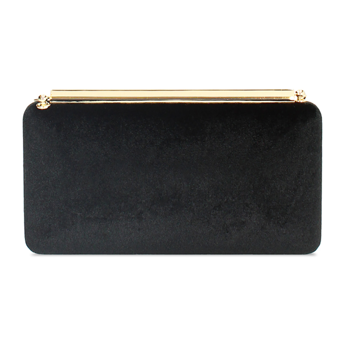 Clutch nera in velluto