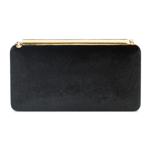 Clutch nera in velluto