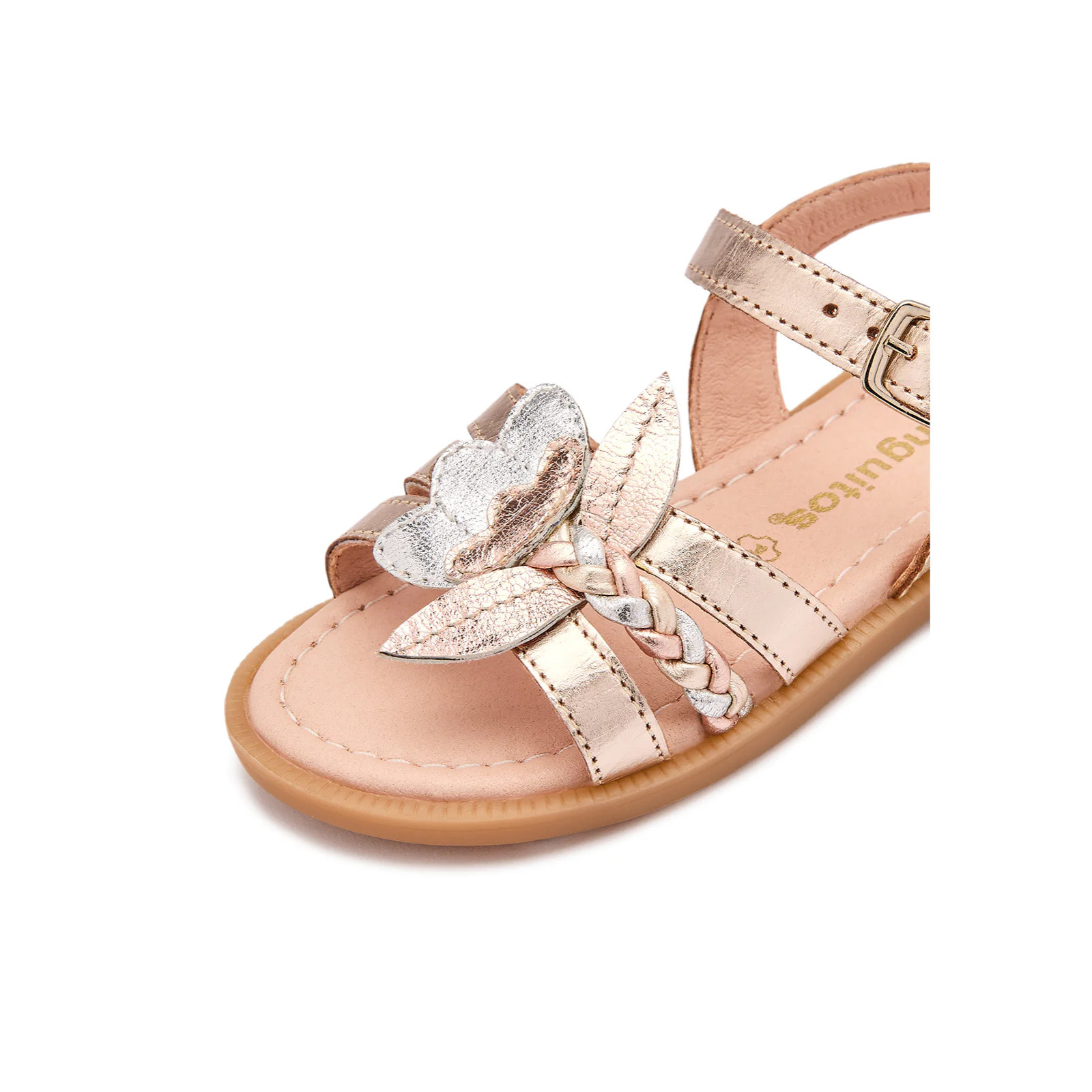Sandalias Abiertas de Niña Brillantes en Multicolor