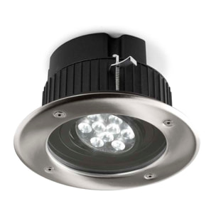 LEDS C4 Downlight IP66 Gea Power Led LED 22 Blanco cálido - 3000K ON-OFF Acero inoxidable AISI 316 1820lm