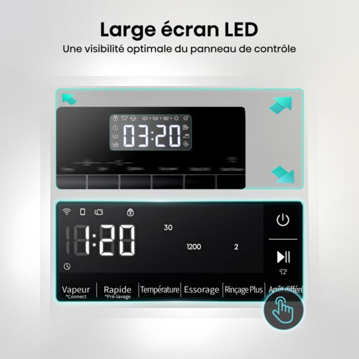 Lave linge hublot HISENSE WF3S1243BB2