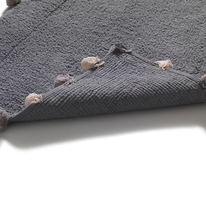 INTRECCI Tappeto bagno antiscivolo 50x80 cm, 100% cotone