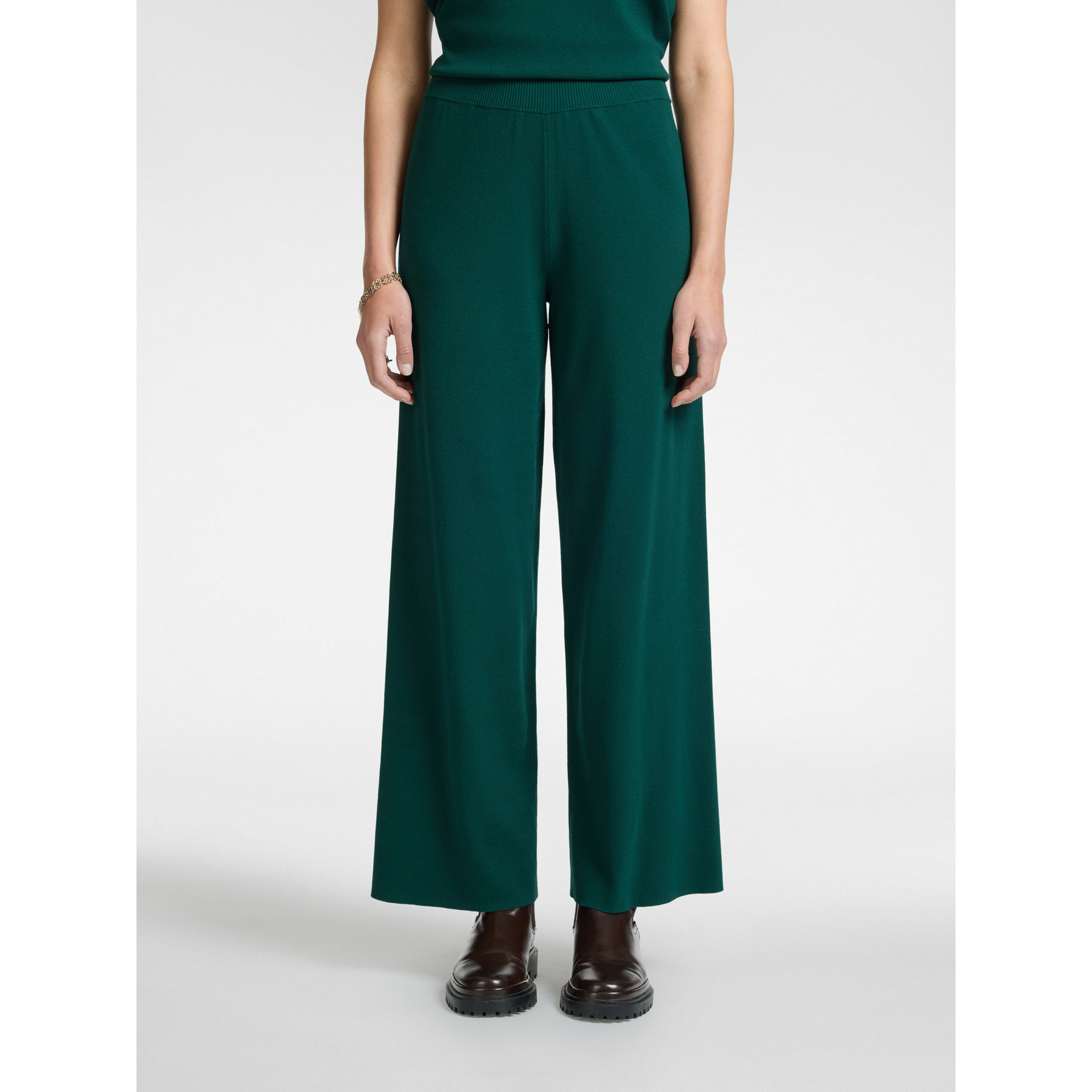 Elena Mirò - Pantaloni in tricot - Verde