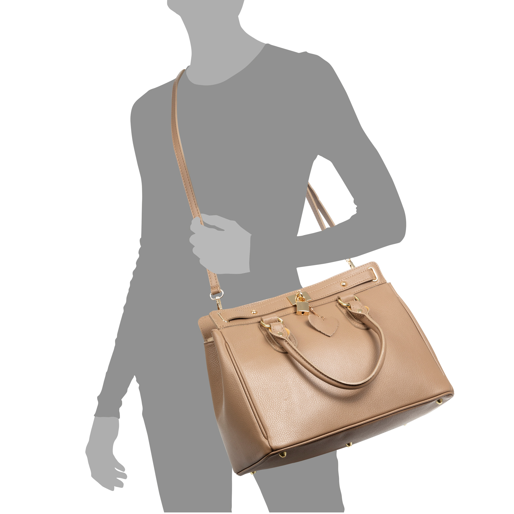 Arpaise bolso tote mujer. Piel Dollaro auténtica.