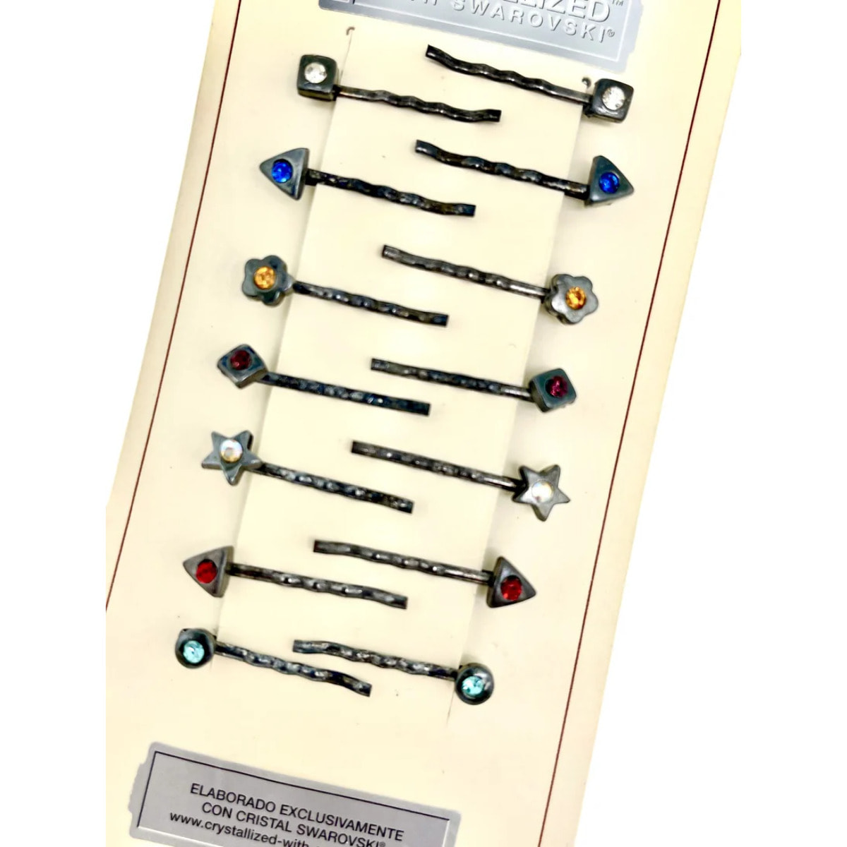 Pack 14 Mini Horquilla surtido geometrico y cristal SW