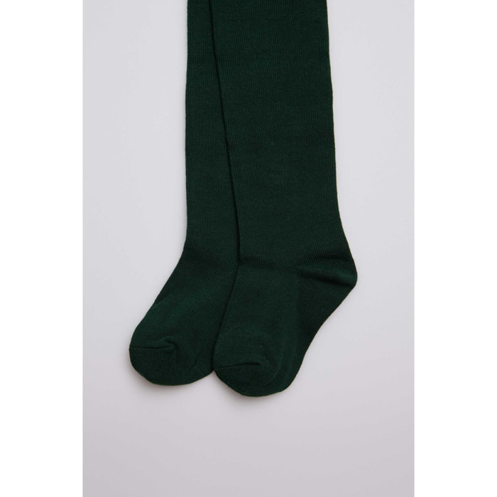 Collant classico verde bottiglia per neonato