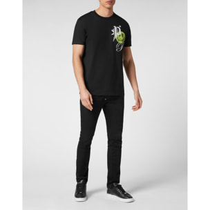 PHILIPP PLEIN Camiseta de cuello redondo y manga corta SMILE