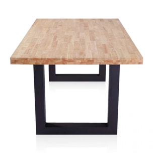 Mesa de comedor Loft 160 Roble salvaje - Negro