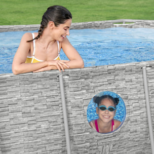 Bestway Piscine hors sol - Ovale - Steel Pro Max - Splashview - 427 x 250 x 100 cm