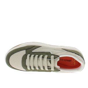 Armata di Mare Scarpe Uomo Sneakers Casual Stringate con Soletta Rimovibile in Memory Foam AMU S25D737 Khaki