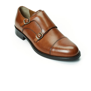 Monk Strap British Passport marrone tan