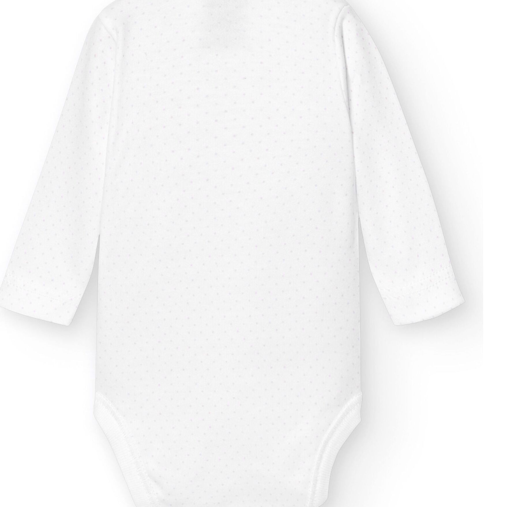 Body cruzado bebé manga larga topos