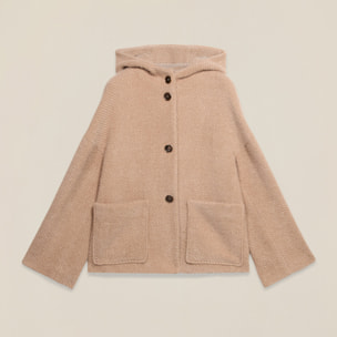 Oltre - Abrigo corto de tejido de punto - Beige