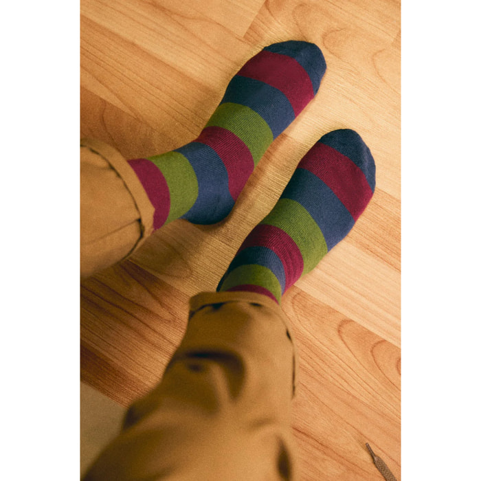 Confezione da 3 calzini termici alti stampati senza polsini