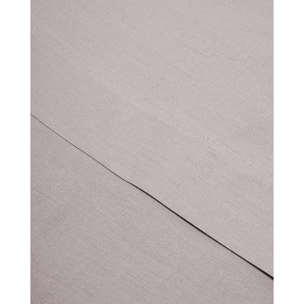 Juego de sábanas algodón lisas gris perla