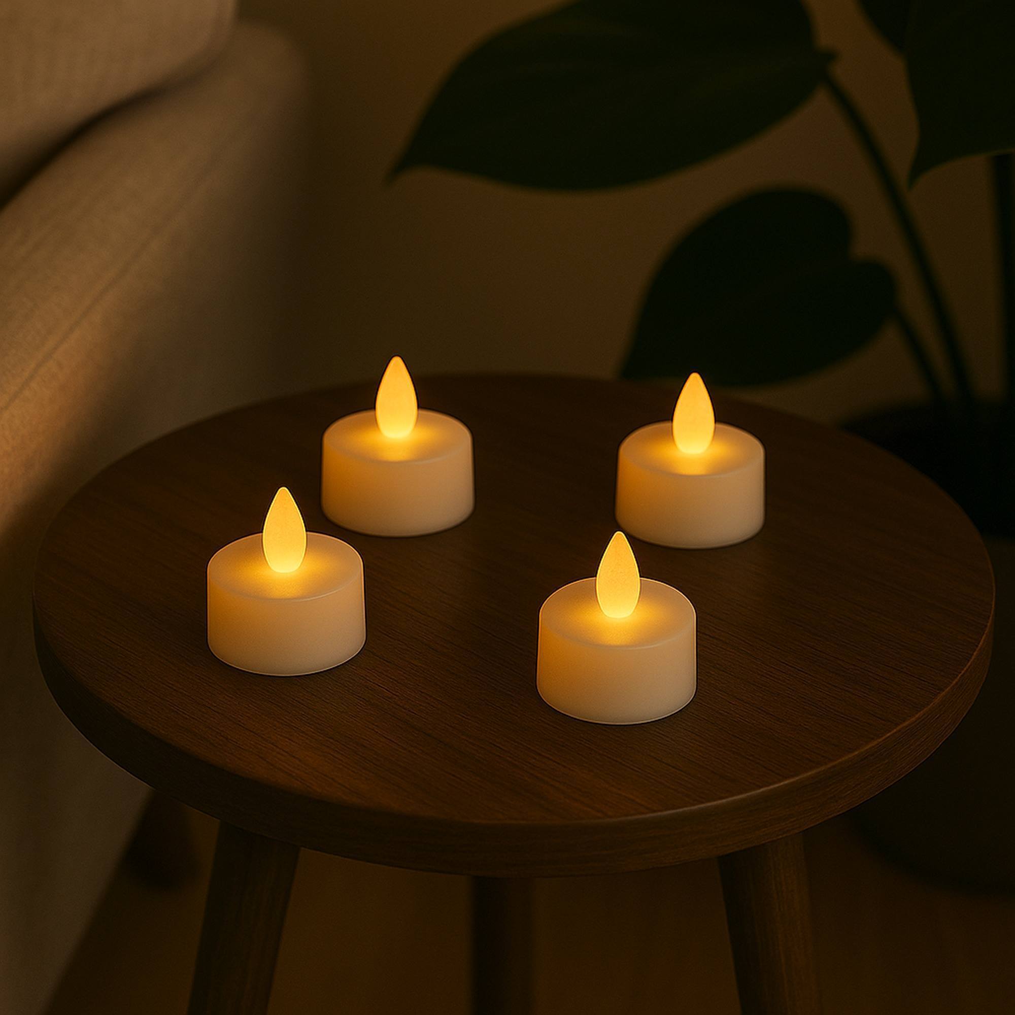 Conjunto de 15 Lamparillas LED Parpadeantes de Efecto Real