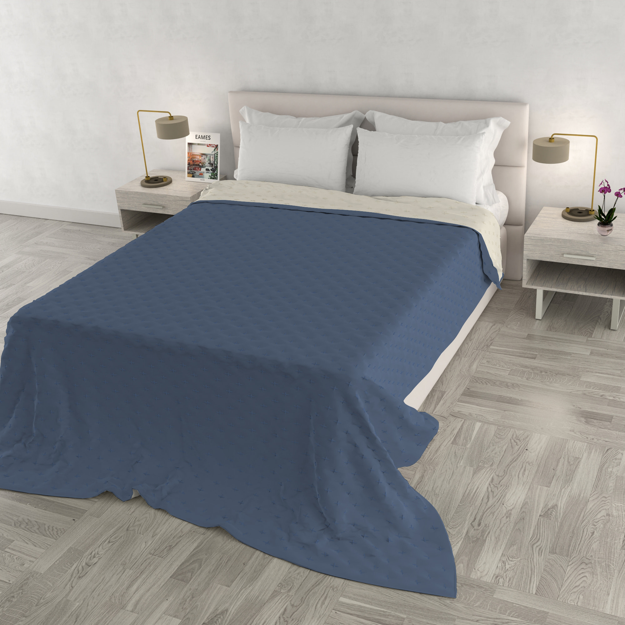 TRAPUNTINO WATER WASHED MATRIMONIALE