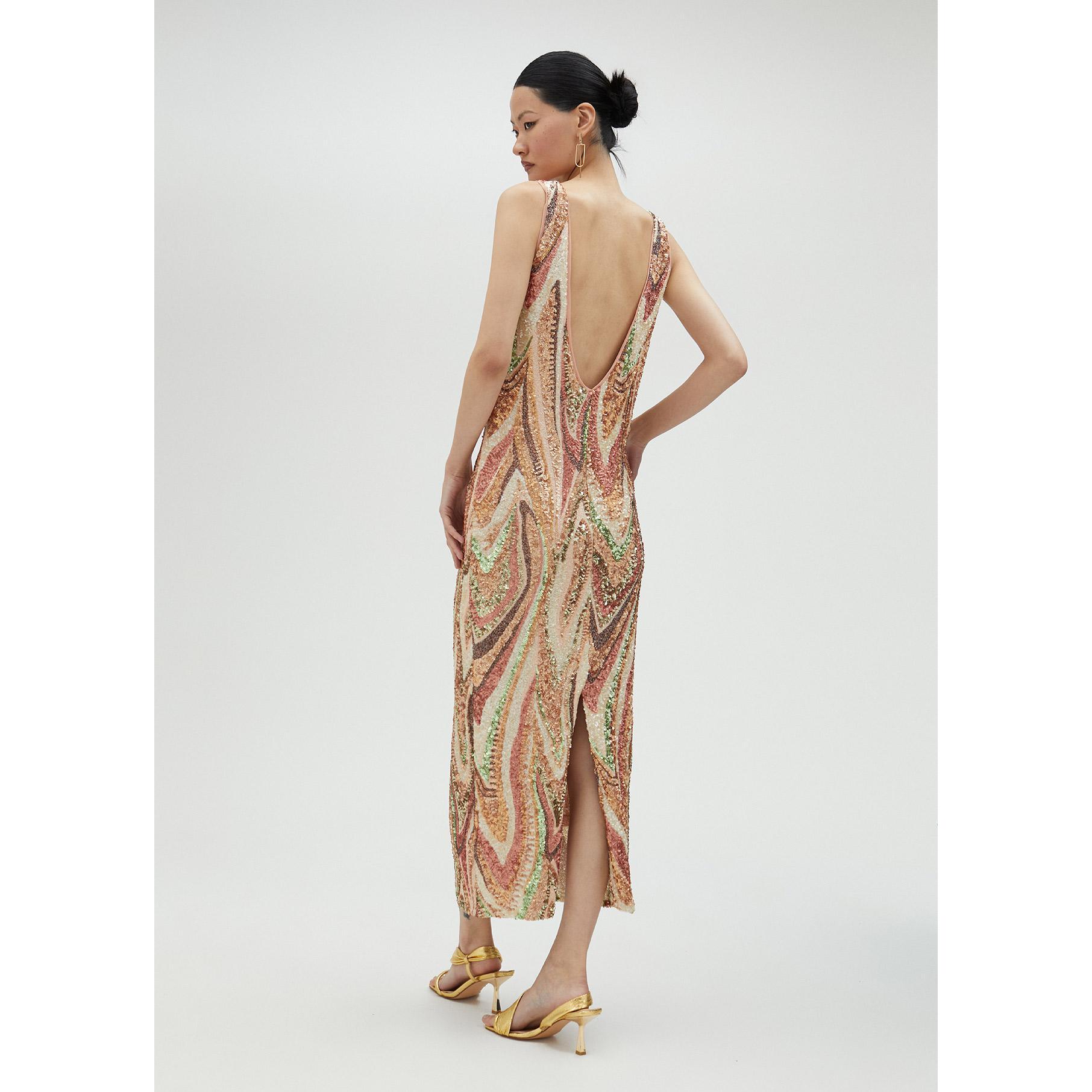 Vestito lungo paillette