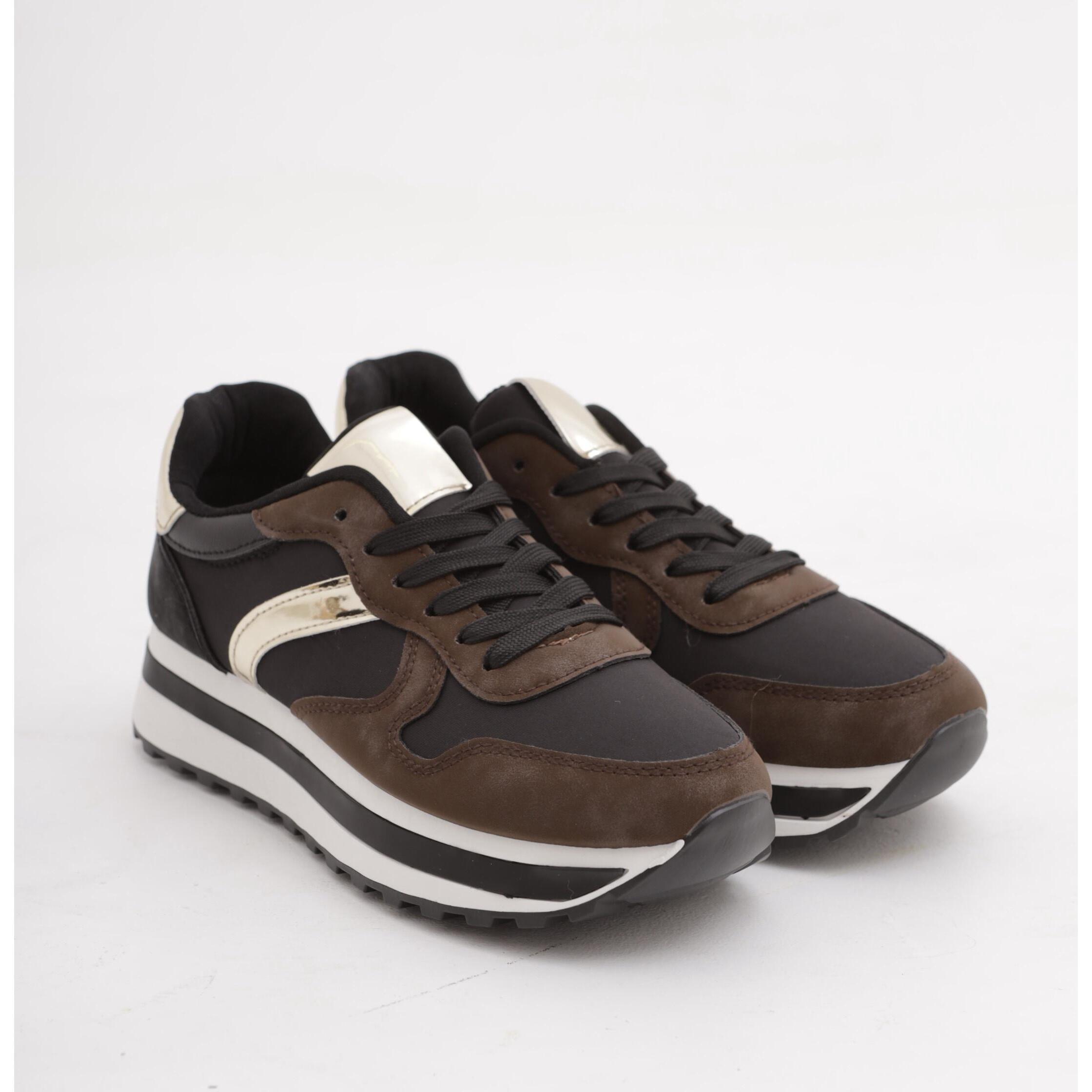 SNEAKERS CHOCOLA' PLATFORM MARRONE