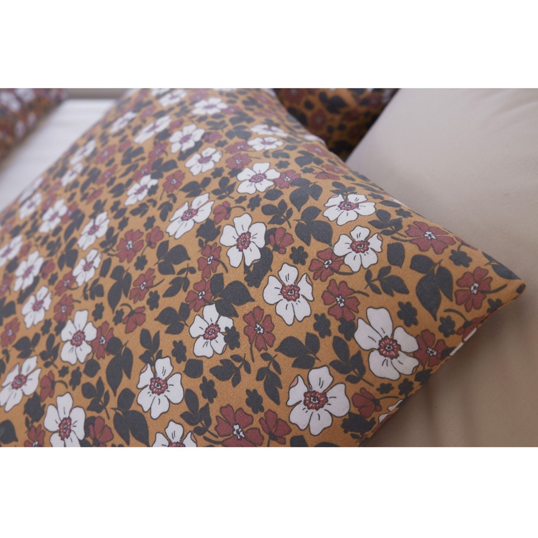 Parure housse de couette coton multicolore