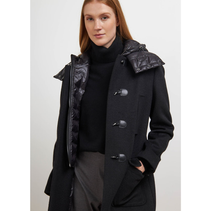 CAPPOTTO NERO CONBIPEL