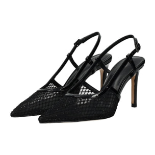 Décolleté sling back Donna Tata Italia Nero