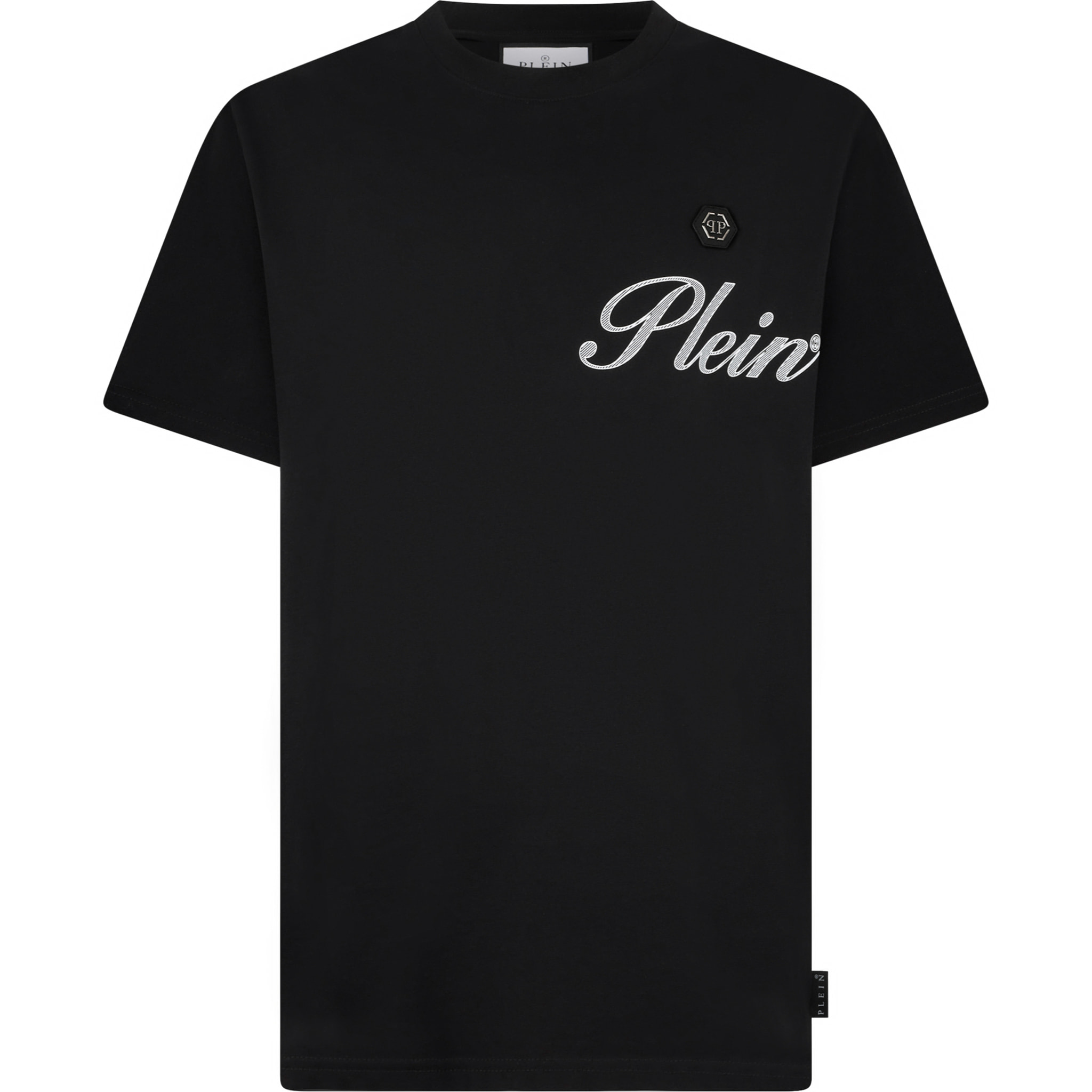 PHILIPP PLEIN Camiseta de cuello redondo y manga corta SIGNATURE
