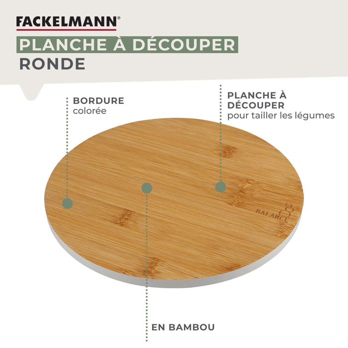 Planche à découper en bambou 24 x 24 cm Fackelmann Balance