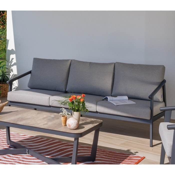 Salon de jardin en aluminium - 5 places - FONTANA