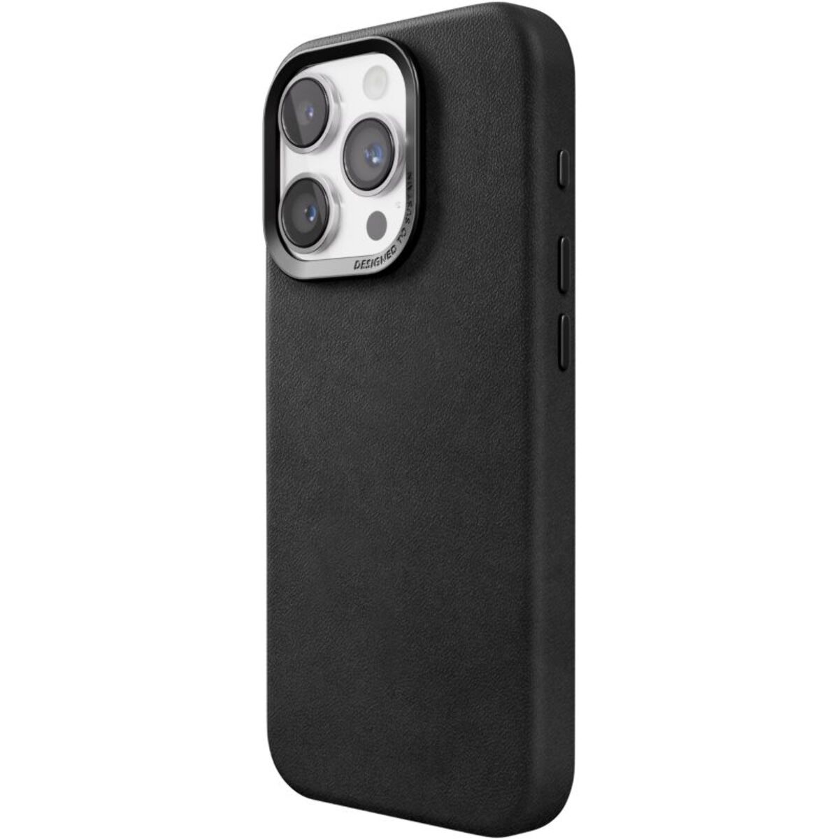 Coque WOODCESSORIES iPhone 15 Pro Cuir noir