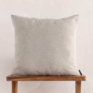 Housse de coussin jacquard 65x65 cm Elche Gris