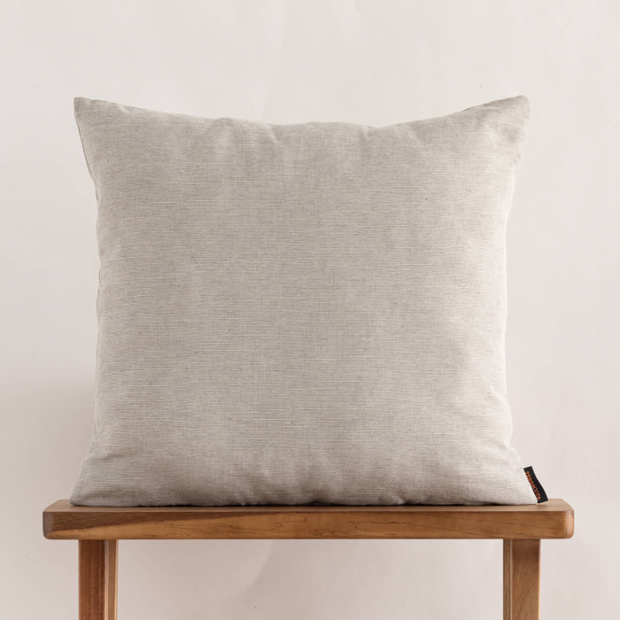 Housse de coussin jacquard 65x65 cm Elche Gris