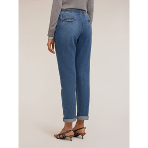 Motivi - Jeans slouchy misto lyocell - Blu