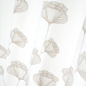 Rideau végétal aux lignes douces et élégantes - Naturel