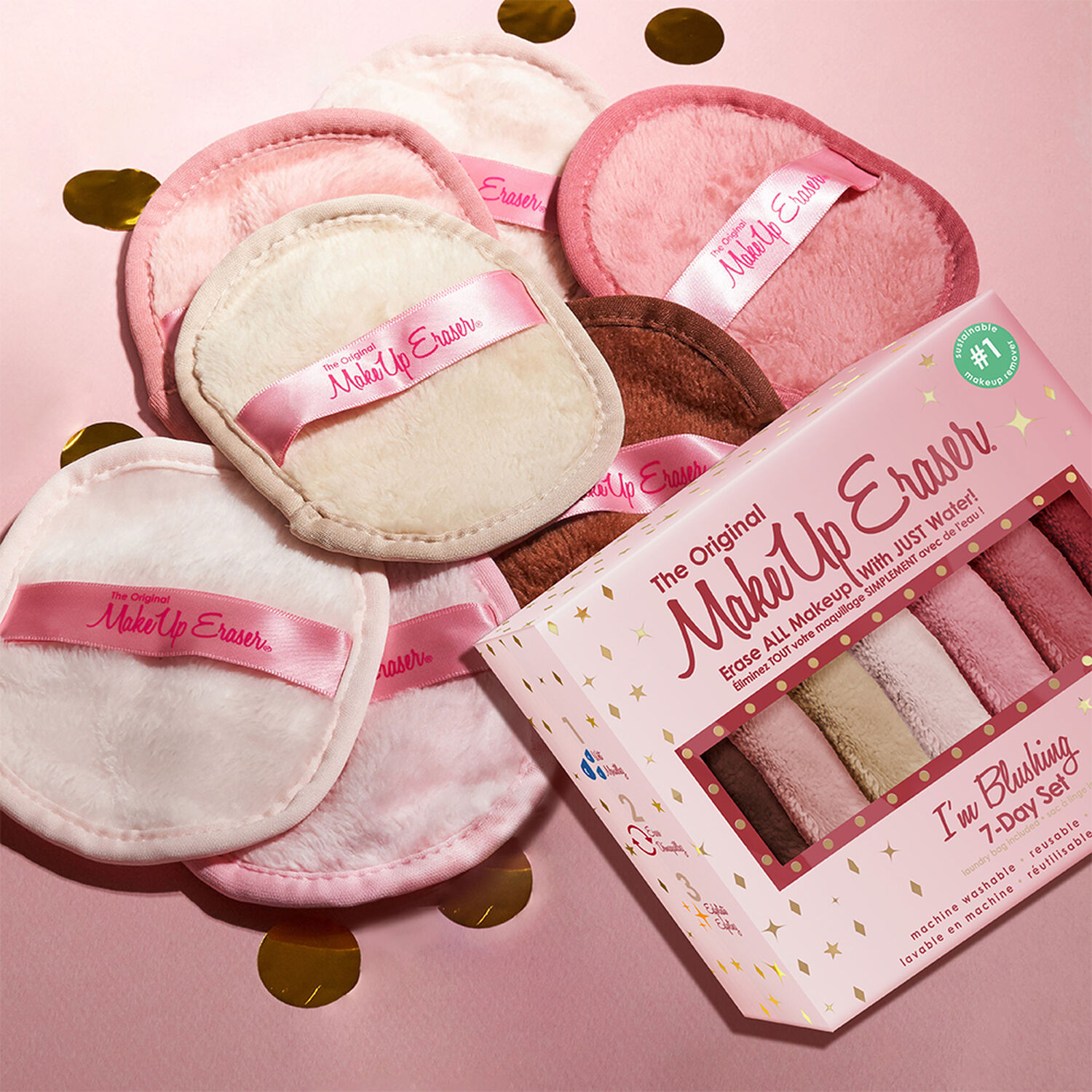 I'm Blushing - Serviette Démaquillante Réutilisable x7