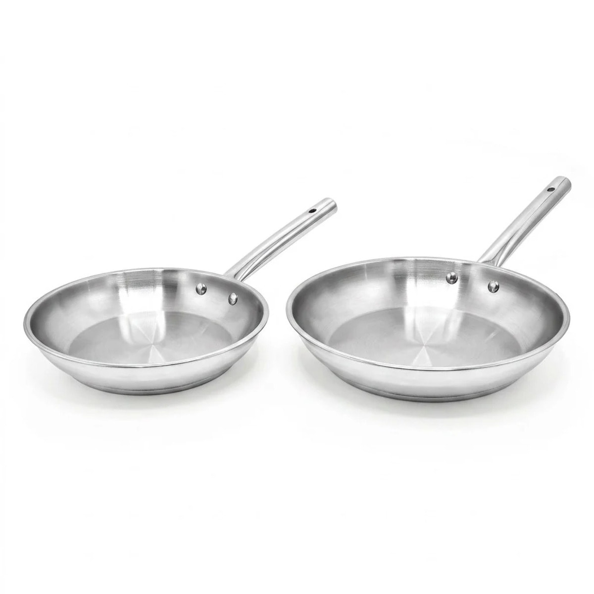 Lot de 2 poêles de cuisson 20 cm et 24 cm en inox Fackelmann Rhona