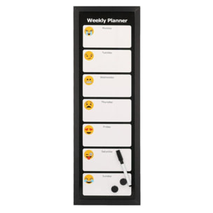 Lavagna magnetica emoji con pennarello cm20x60x1,5