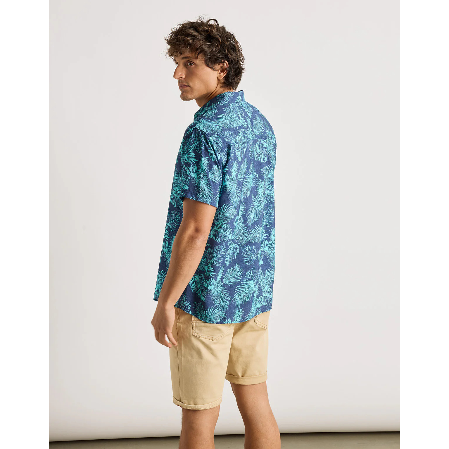 Camisa Manga Corta Azul - Westworld