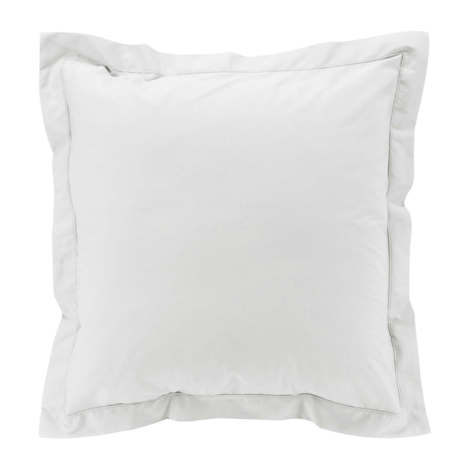 Taie d'oreiller volant plat 100% percale de coton ORIGINE - Blanc