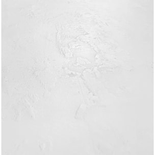 Bibliothèque en plâtre blanc cassé et bois d'acacia - Fira